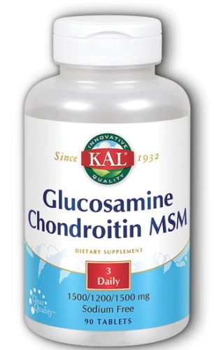 Glucosamine Chondroitin MSM (глюкозамин хондроитин МСМ) 90 таблеток (KAL)