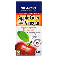 Apple cider vinegar (Яблочный Уксус) 60 капсул (Enzymedica)