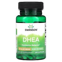 DHEA (ДГЭА) 25 мг 120 капсул (Swanson)