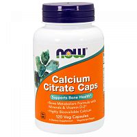 Calcium Citrate Caps (Цитрат Кальция) 120 капсул (NOW)