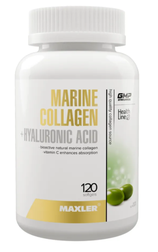 Marine Collagen + Hyaluronic Acid 120 капсул (Maxler)