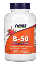 B-50 (Комплекс витаминов группы B) 250 вег капсул (NOW)