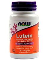 Lutein (лютеин) 10 мг 60 гелевых капсул (NOW)