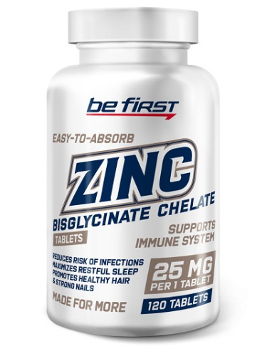 Zinc Bisglycinate Chelate 120 табл (Be First)
