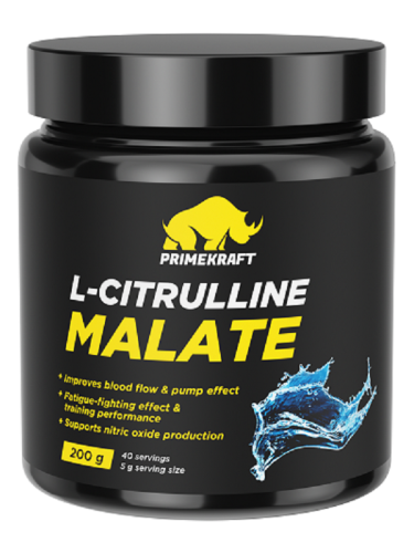 L-Citrulline Malate (Цитрулин малат) 200 гр (Prime Kraft) без вкуса L-Citrulline Malate (Цитрулин малат) 200 гр (Prime Kraft) без вкуса