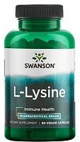 L-Lysine Pharmaceutical Grade (L-лизин фармацевтический сорт) 500 мг 90 капсул (Swanson)