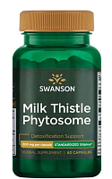 Milk Thistle Phytosome (Фитосома расторопши пятнистой - стандартизированный Siliphos) 300 мг 60 капсул (Swanson)