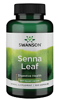 Senna Leaf (Лист Сенны) 500 мг 100 капсул (Swanson)