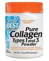 Pure Collagen Types 1-3 Powder 200 гр (Doctor's Best)