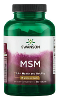 Ultra MSM (метилсульфонилметан) 1,5 г 120 таблеток (Swanson)