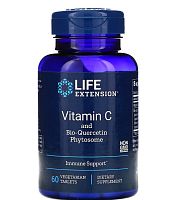  Vitamin C & Bio-Quercetin Phytosome 60 таблеток (Life Extension)