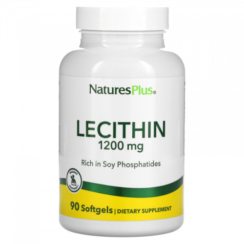Lecithin 1200 мг 90 гелевых капсул (Natures Plus)