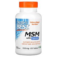 МСМ с OptiMSM 1500 мг 120 таблеток (Doctors Best)