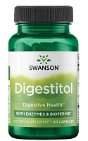 Digestitol with Enzymes & Bioperine (Запатентованная ферментная смесь и биоперин) 60 капсул (Swanson)