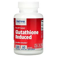 Glutathione Reduced (глутатион восстановленный) 500 мг 60 вегетарианских капсул (Jarrow Formulas)