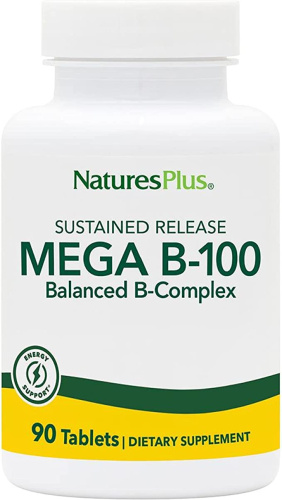 MEGA B-100 COMPLEX S/R 90 таблеток (NaturesPlus)