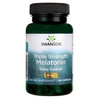 Triple Strengh Melatonin (Мелатонин тройной силы) 10 мг 60 капсул (Swanson)