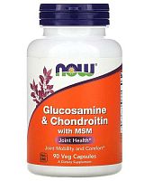 Glucosamine & Chondroitin with MSM 90 капс (NOW)