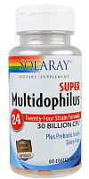 Super Multidophilus 30 млрд КОЕ 60 капсул (Solaray)