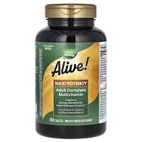 Alive! Max3 Potency (полный мультивитаминный комплекс для взрослых, без добавленного железа) 180 таблеток (Nature's Way)