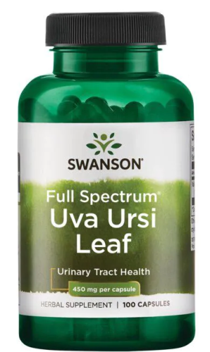 Full Spectrum Uva Ursi Leaf (Полный спектр Ува Урси Лист) 450 мг 100 капсул (Swanson)