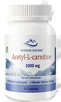 Acetyl L-carnitine 1000 мг 60 капсул (Norway Nature)