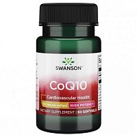 COQ10 (Коэнзим Q10) 100 мг 50 гелевых капсул (Swanson)