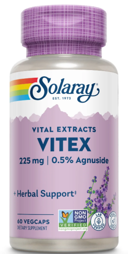 Guaranteed Potency Vitex Chaste Berry Extract (Экстракт ягод витекса целомудренного) 225 мг 60 капсул (Solaray)