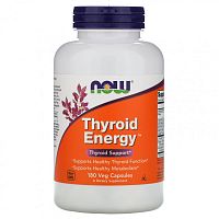Thyroid Energy (Поддержка щитовидной железы) 180 вег капсул (NOW)