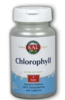 Chlorophyll (хлорофилл) 20 мг 100 таблеток (KAL)
