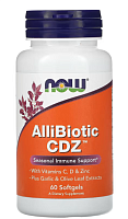 AlliBiotic CDZ Seasonal Immune Support (сезонная поддержка иммунитета) 60 softgels (NOW)