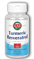 Turmeric Resveratrol (Куркума ресвератрол) 30 таблеток (KAL)