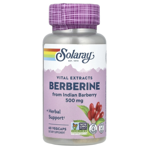 Berberine (Берберин) 500 мг 60 вег капсул (Solaray)