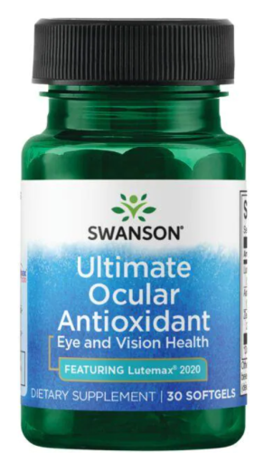 Ultimate Ocular Antioxidant Featuring Lutemax 2020 (льтрасовременный глазной антиоксидант - С Lutemax 2020) 30 гелевых капсул (Swanson)  СРОК ГОДНОСТИ ДО 03/24 !!!
