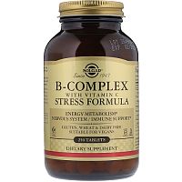 B-Complex with vitamin C stress formula 250 табл (Solgar)