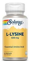 L-Lysine (L-лизин) 500 мг 60 растительных капсул (Solaray)