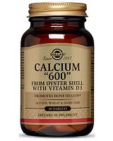 Calcium “600” Tablets (from Oyster Shell with Vitamin D3) 60 табл (Solgar)