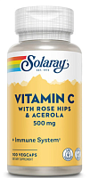 C Buffered (Буферизованный витамин С) 500 мг 100 вег капсул (Solaray)