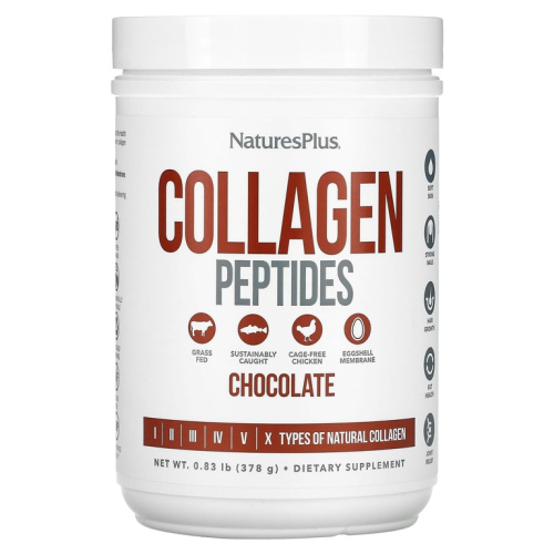 Collagen Peptides (Коллагеновые пептиды) 378 гр шоколад (NaturesPlus)
