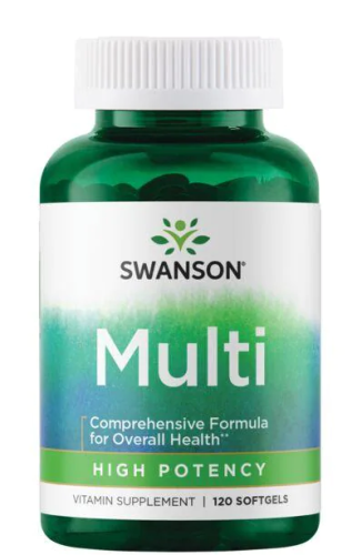 Multi High Potency (высокоэффективный комплекс плюс поддержка иммунитета - с железом) 120 гелевых капсул (Swanson) СРОК ГОДНОСТИ ДО 04/24 !!!