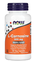 L-Carnosine (L-карнозин) 500 мг 50 вег капсул (NOW)