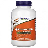 Glucomannan (глюкоманнан) 575 мг 180 вег капсул (NOW)
