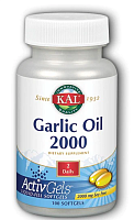 Garlic Oil 2000 (Чесночное масло) 2000 мг 100 капсул (KAL)
