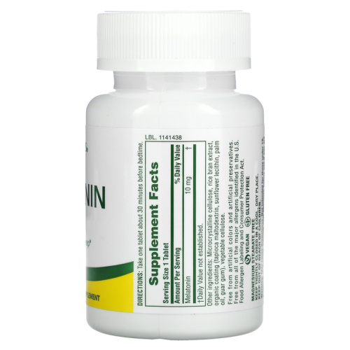 Melatonin (Мелатонин быстрого действия) 10 мг 90 таблеток (NaturesPlus) фото 2