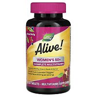 Alive! Women's 50+ Complete Multivitamin (Комплексные мультивитамины для женщин старше 50 лет) 130 таблеток (Nature's Way)