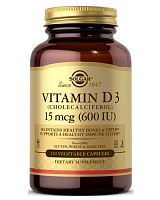 Vitamin D3 600 IU (15 мкг) 120 капс (Solgar)