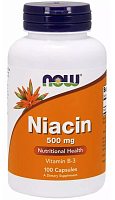 Niacin (Витамин B3 (Ниацин)) 500 mg 100 caps (NOW)