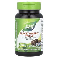 Black Walnut Hulls (Скорлупа черного ореха) 500 мг 100 капсул (Nature's Way)