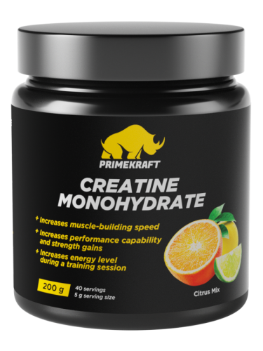 Creatine Monohydrate 100% 200 гр со вкусами (Prime Kraft)