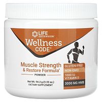 Wellness Code® Muscle Strength & Restore Formula (Формула силы и восстановления мышц) 94,2 гр (Life Extension)